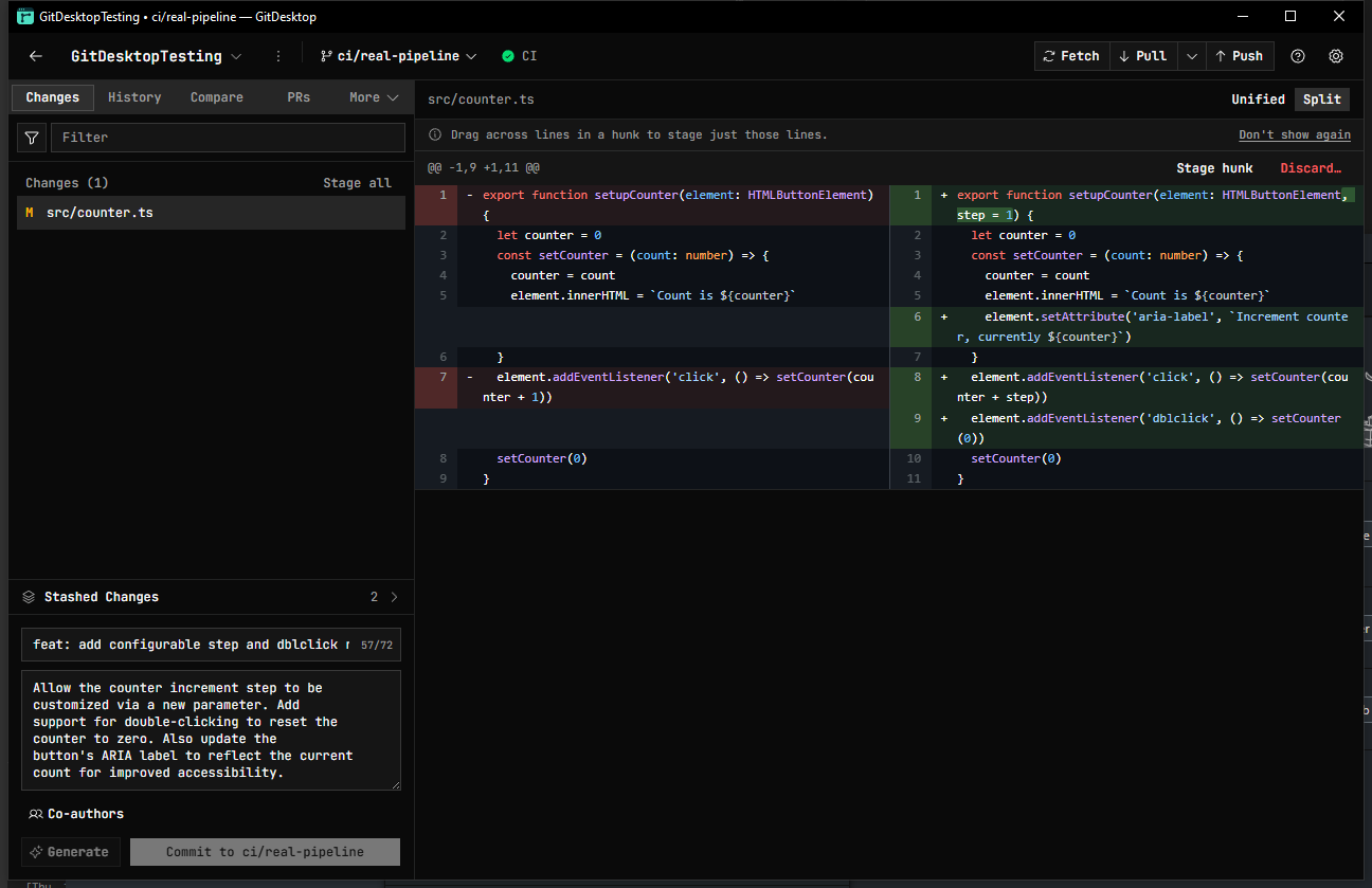 GitDesktop screenshot 2