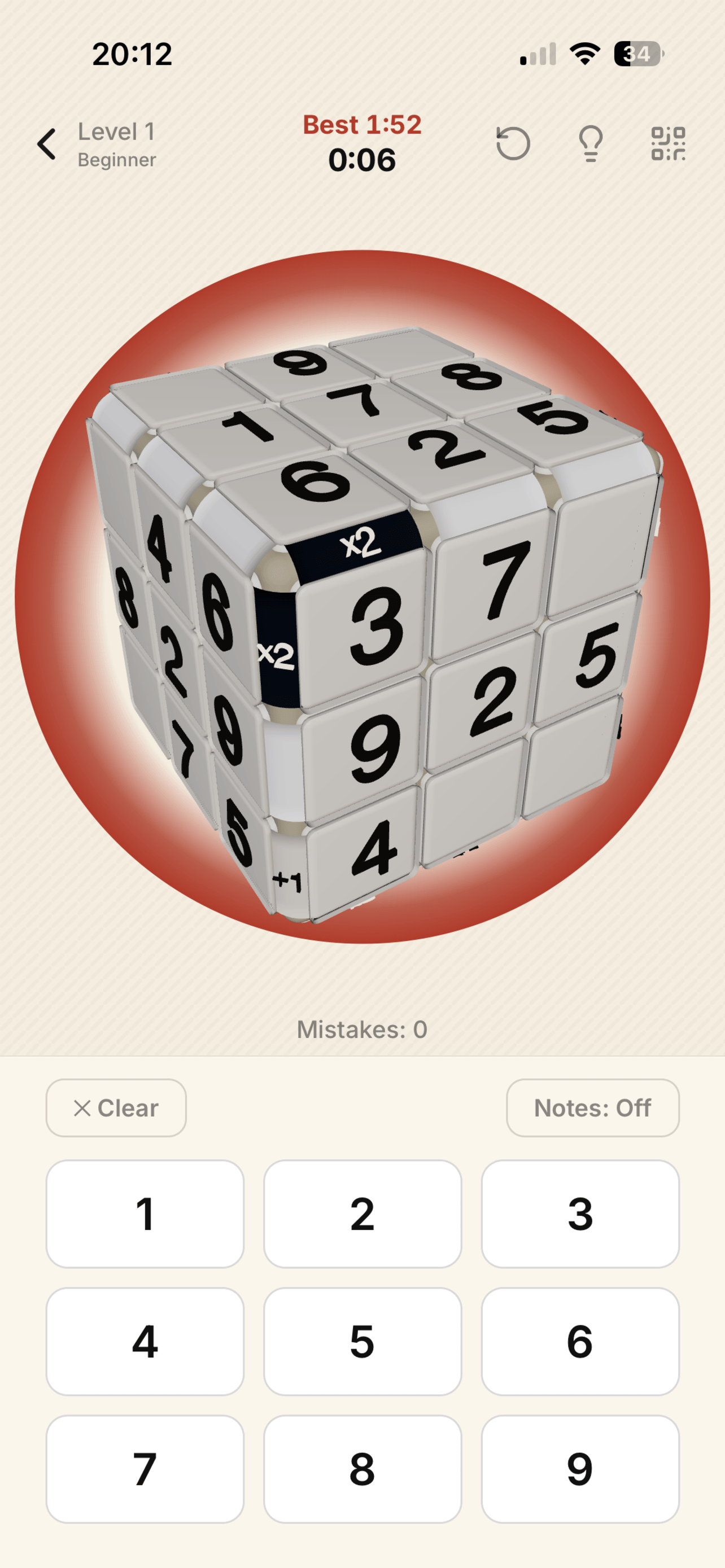 Kropki 3D Sudoku