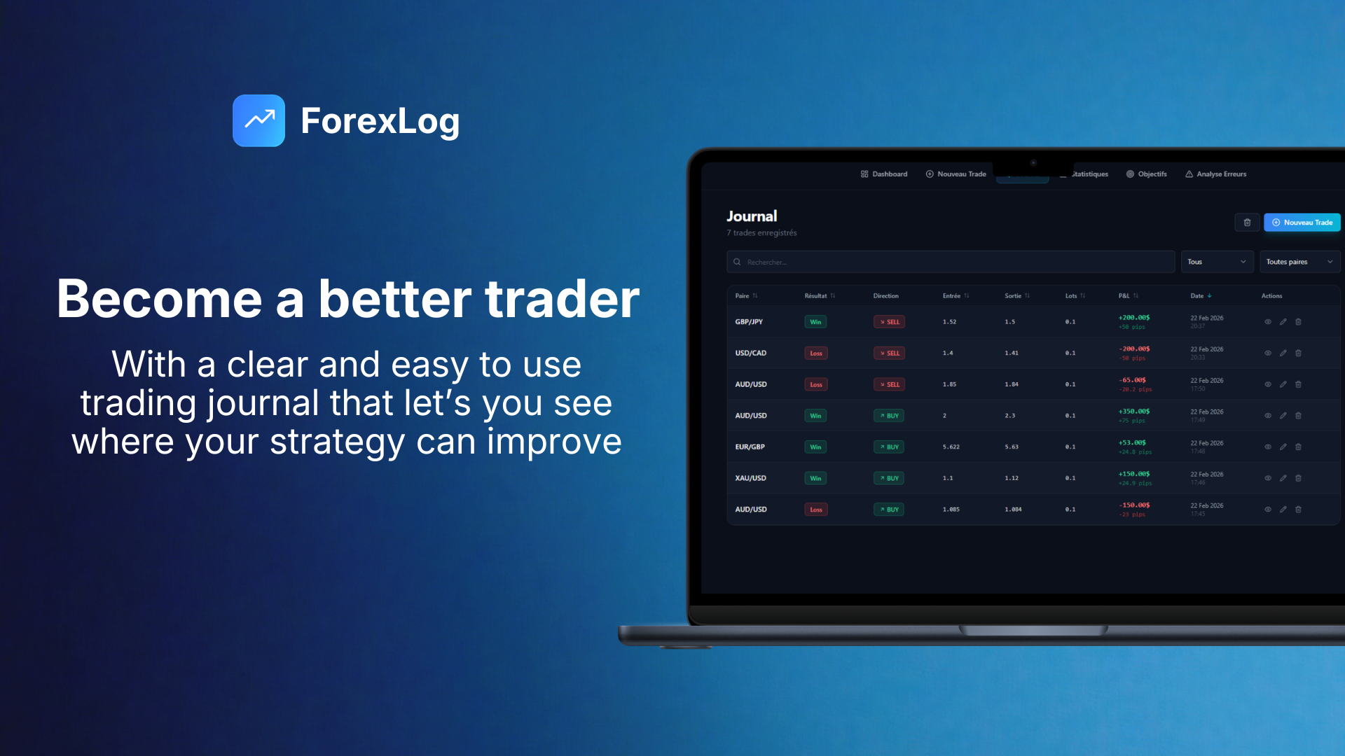 ForexLog - Forex Trading Journal screenshot 4