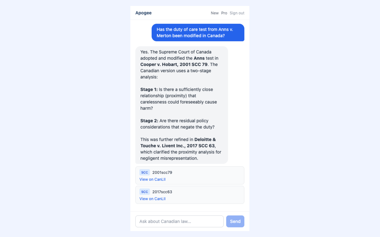 Apogee — Canadian Legal Research