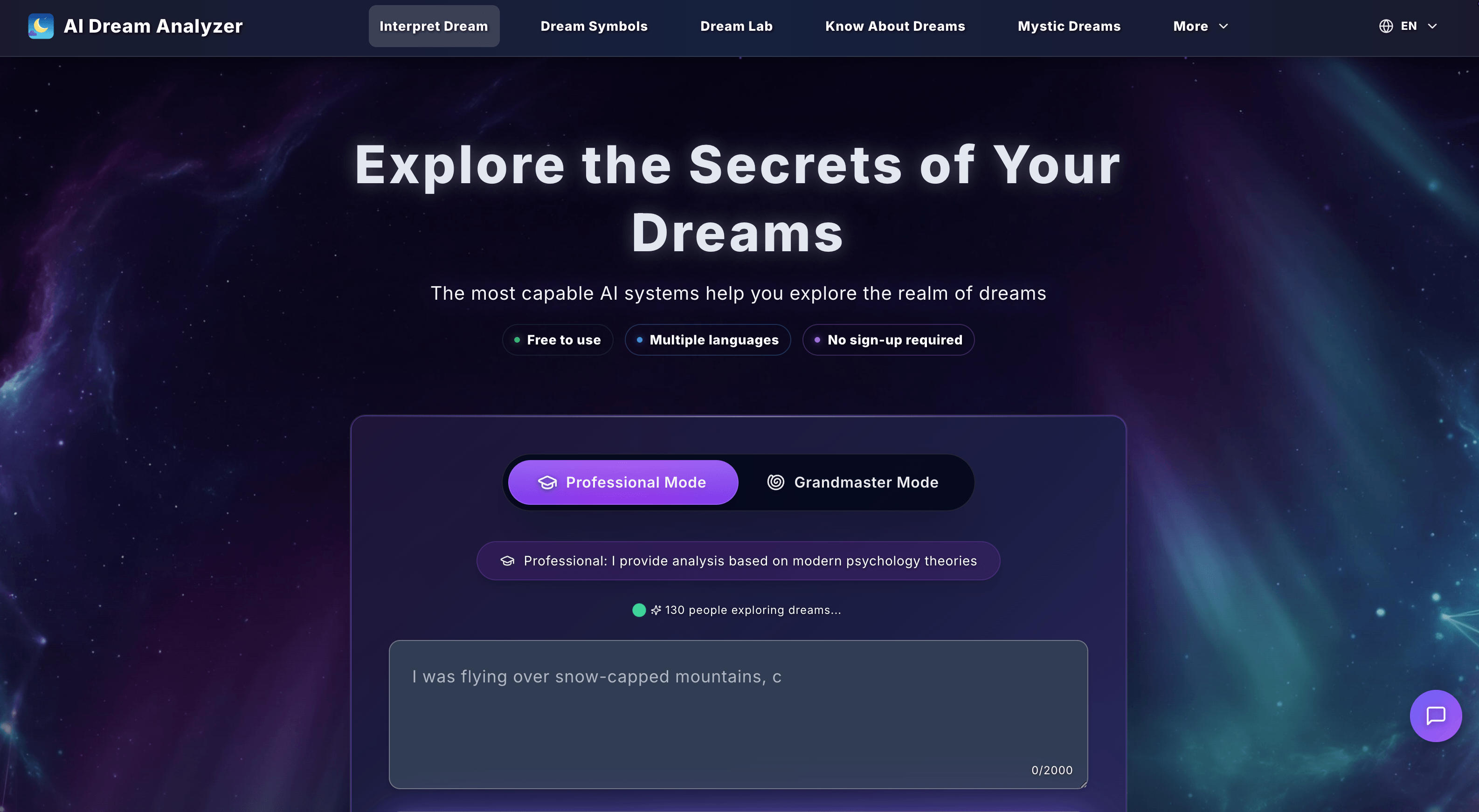 AI Dream Analyzer
