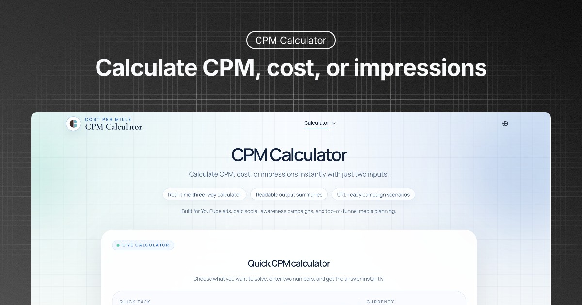 CPM Calculator