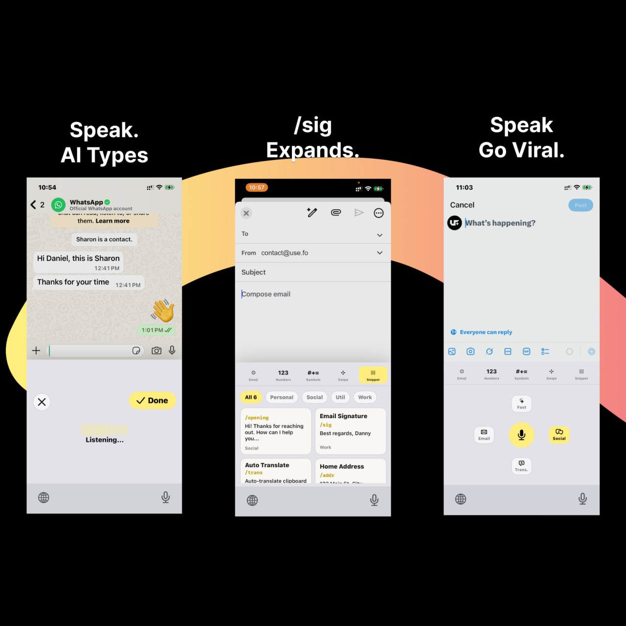 use.fo - AI Voice Typing