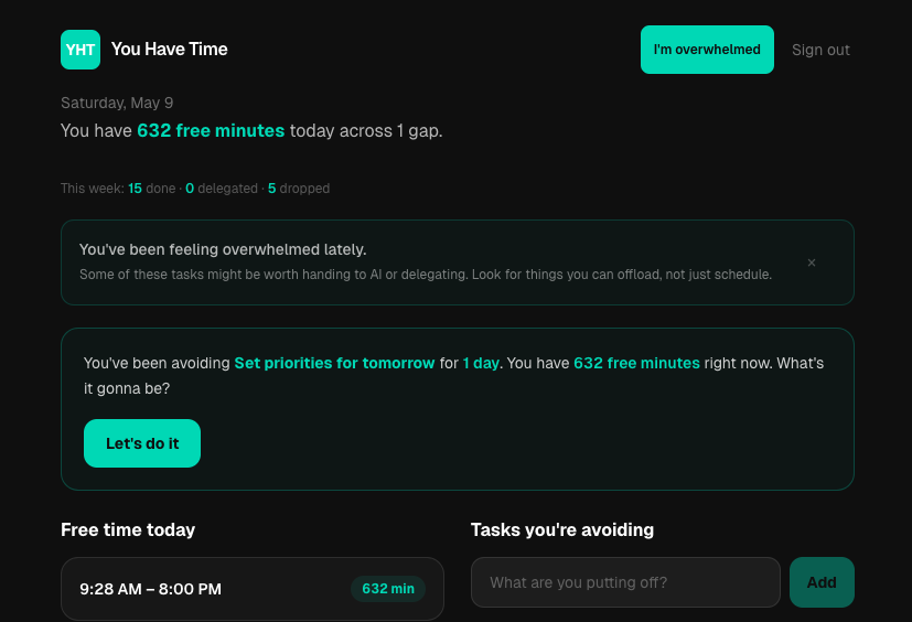 You Have Time