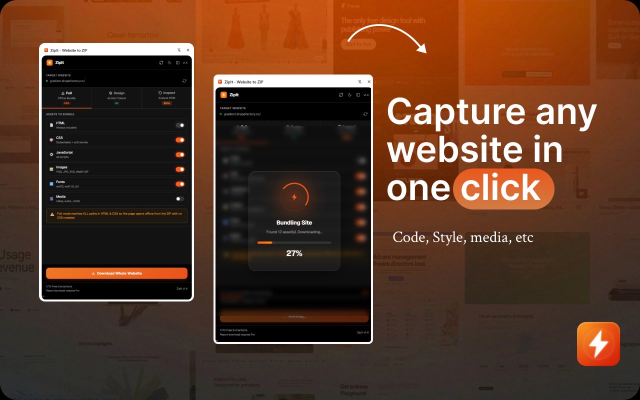 zipit Website to zip
