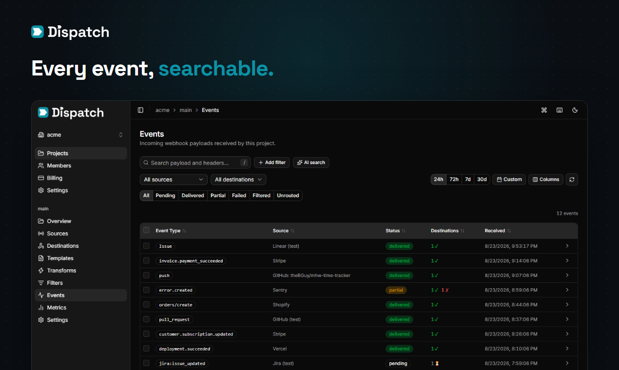 Dispatch screenshot 2