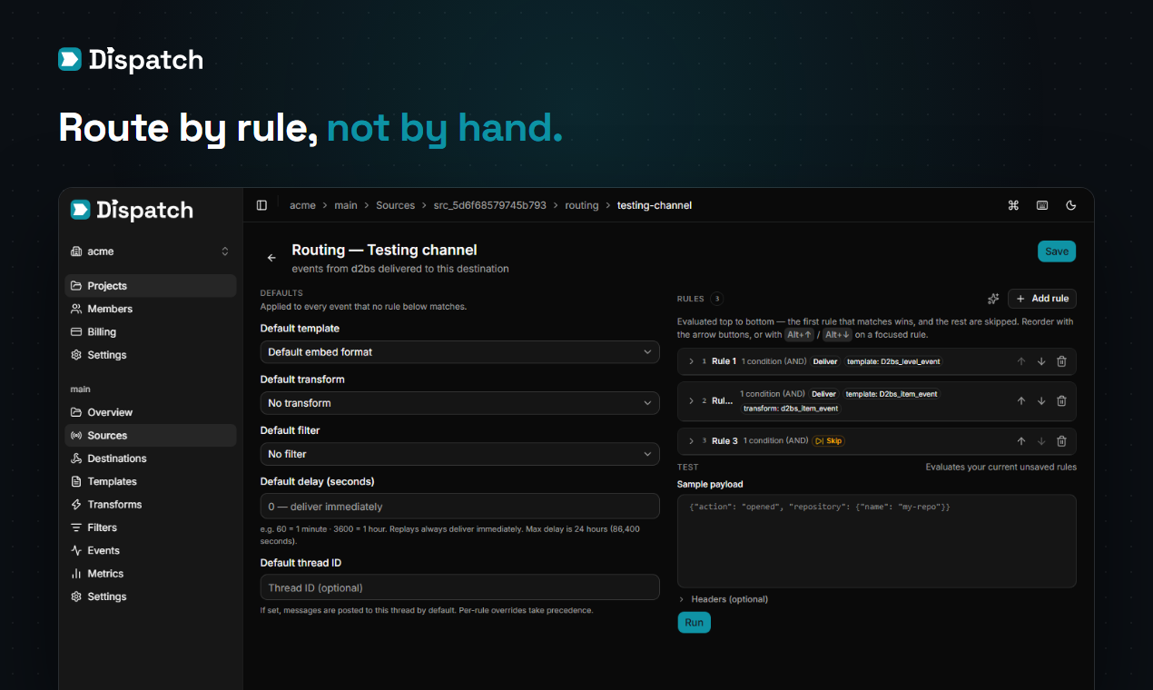 Dispatch screenshot 3