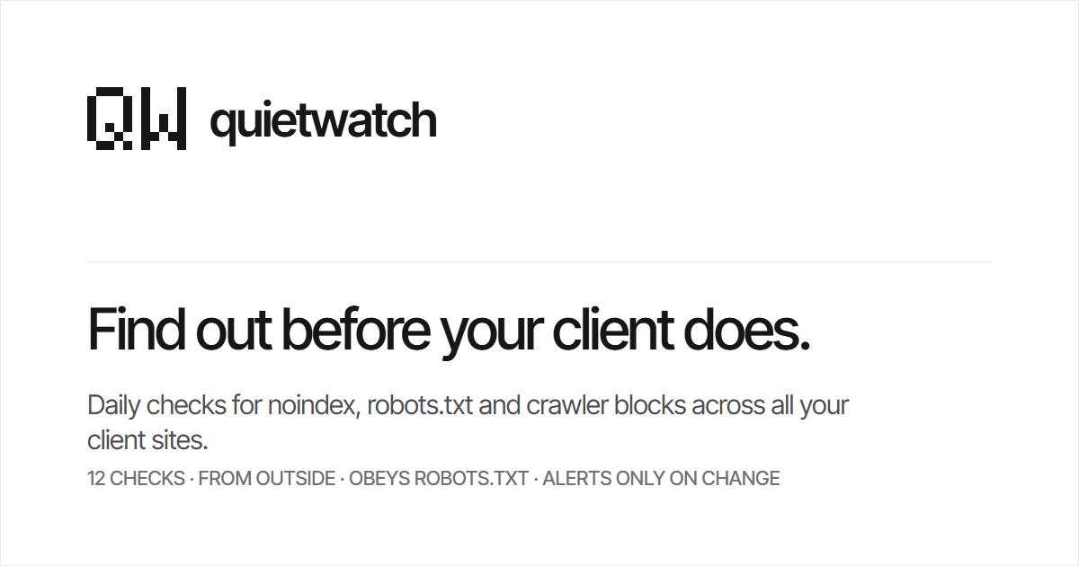 quietwatch