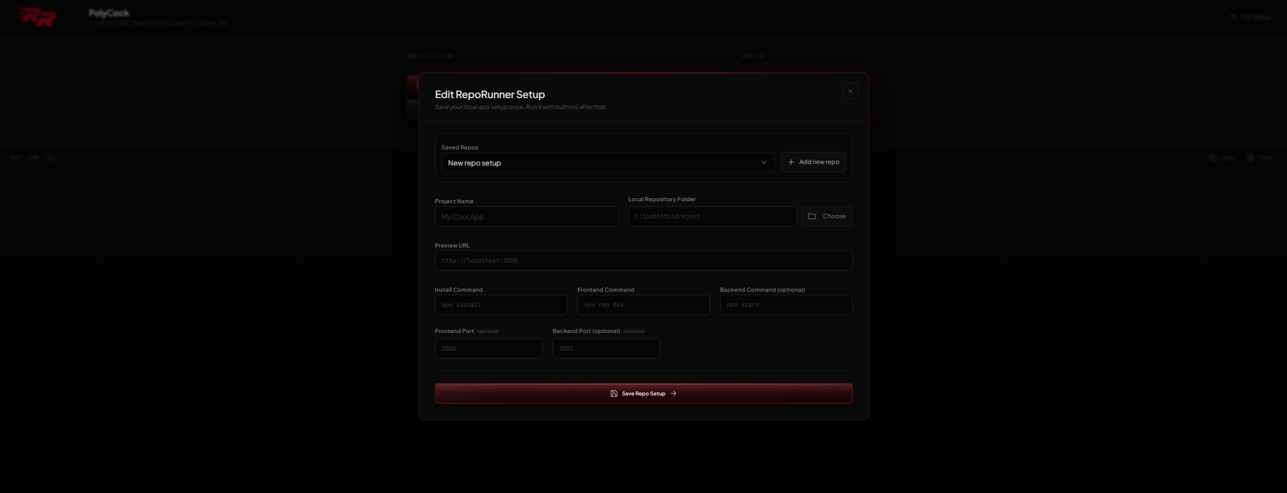RepoRunner screenshot 4