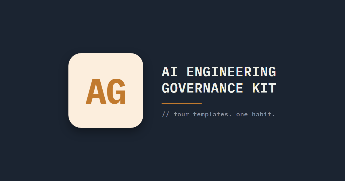 AI Engineering Governance Kit