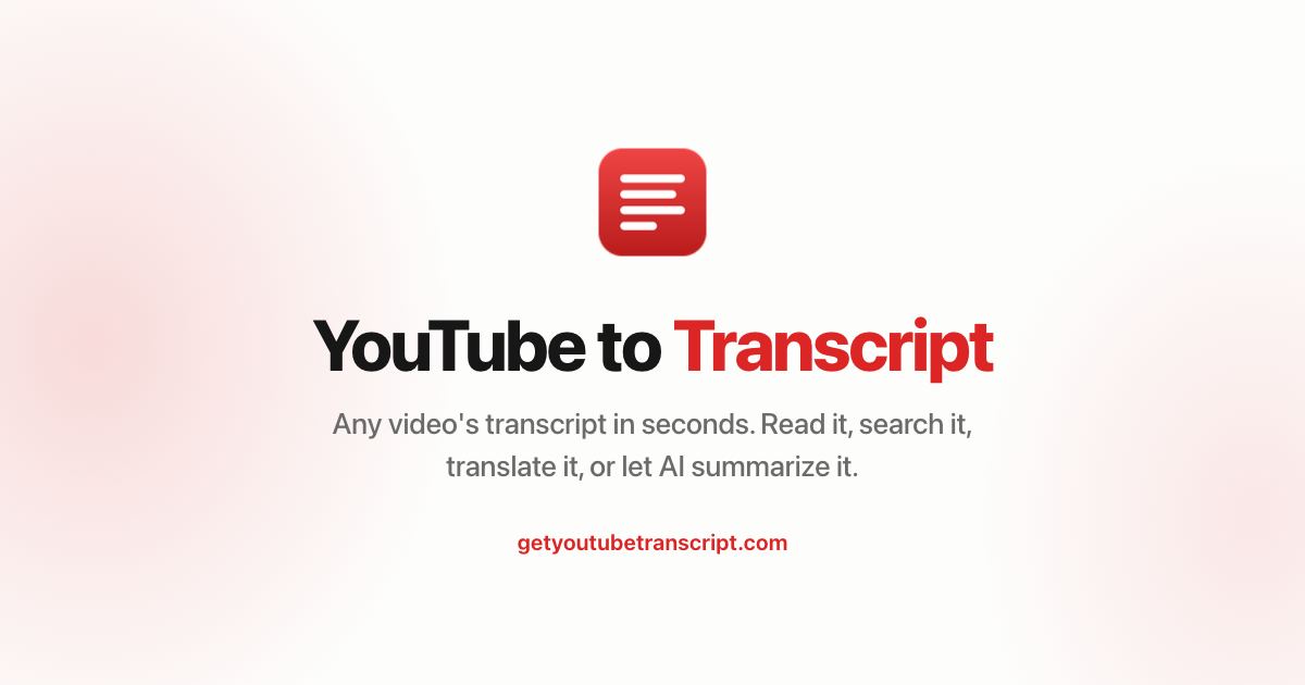GetYouTubeTranscript