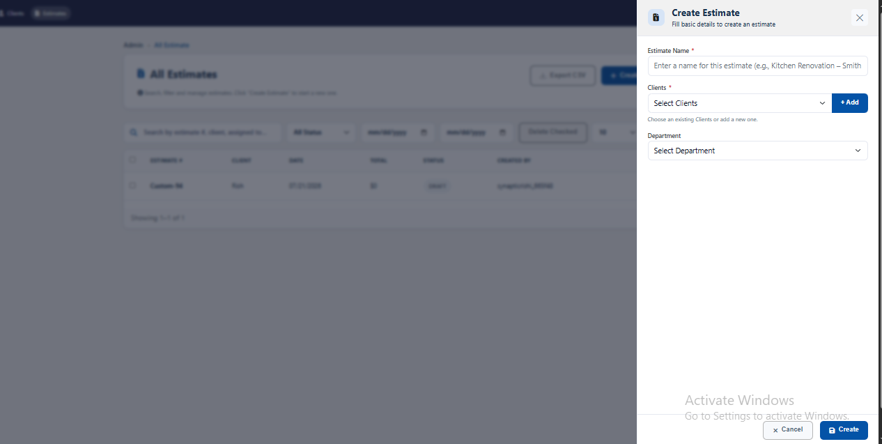 QuickEstimate screenshot 4