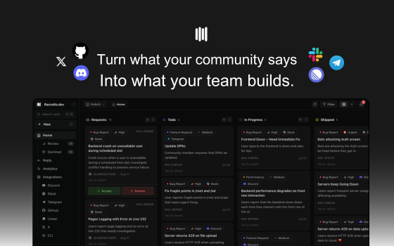 Raccolta.dev