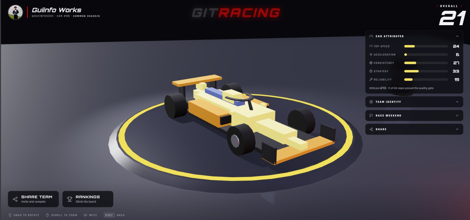 GitRacing screenshot 2