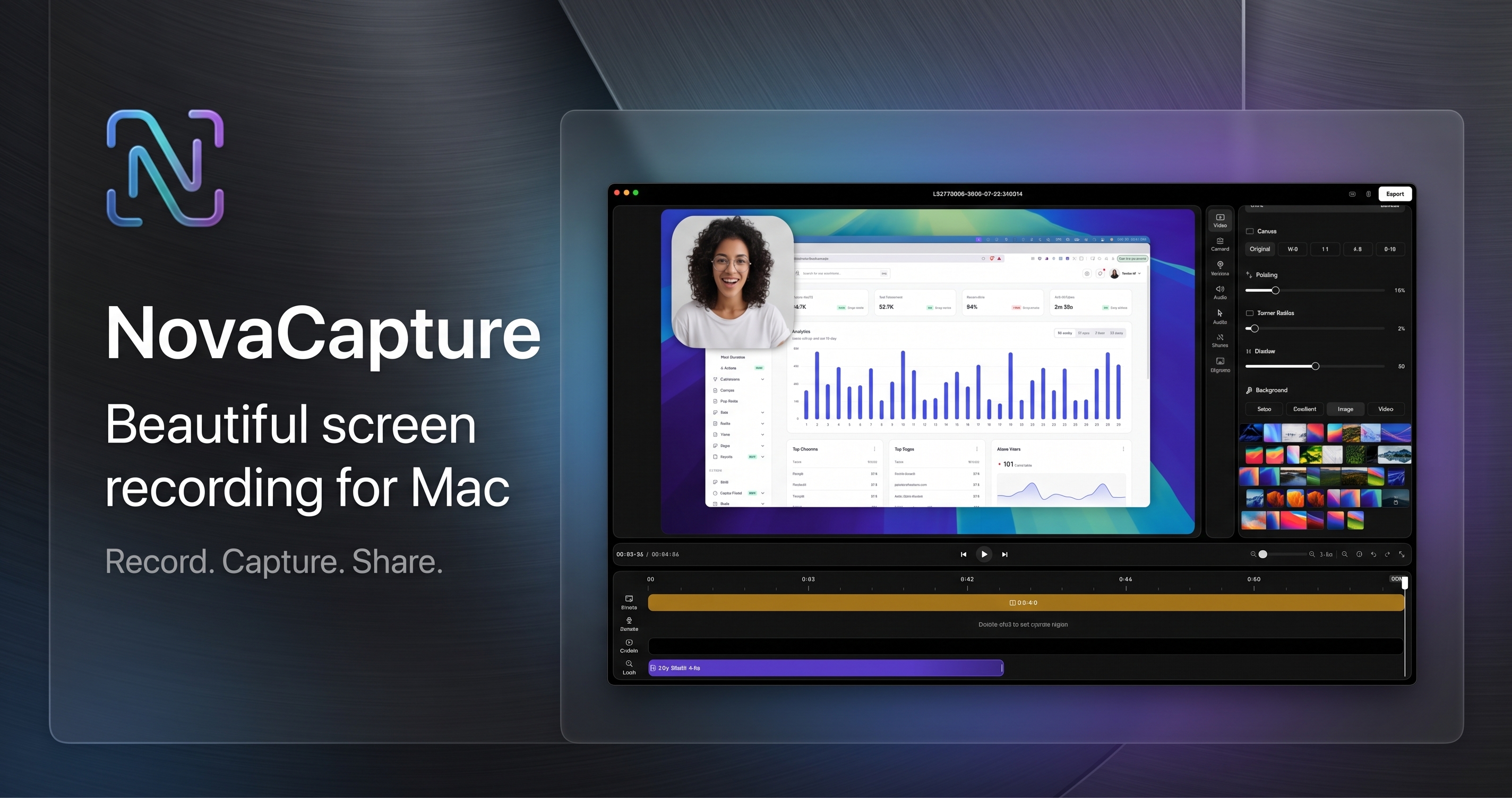NovaCapture — Beautiful Screen Recording for Mac
