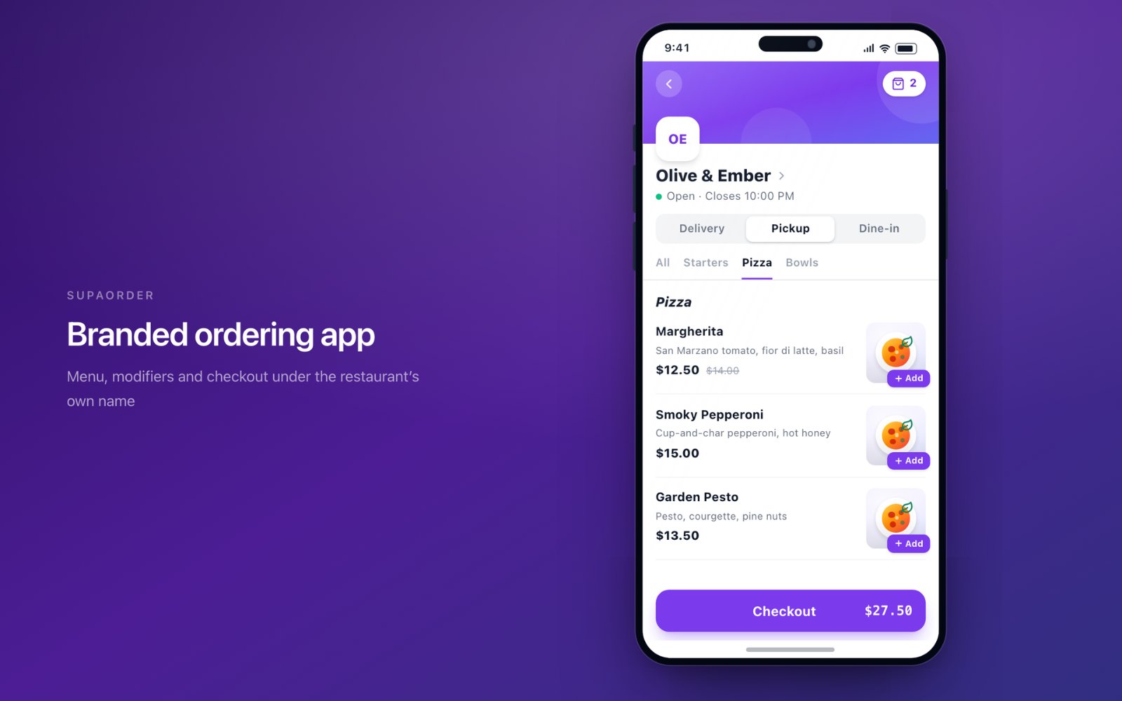 Supaorder screenshot