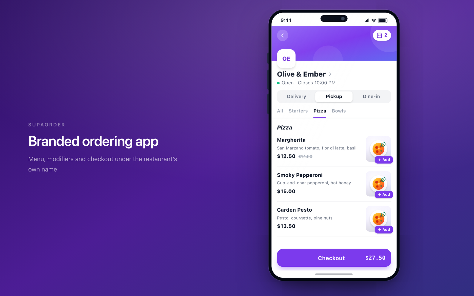 Supaorder screenshot 2