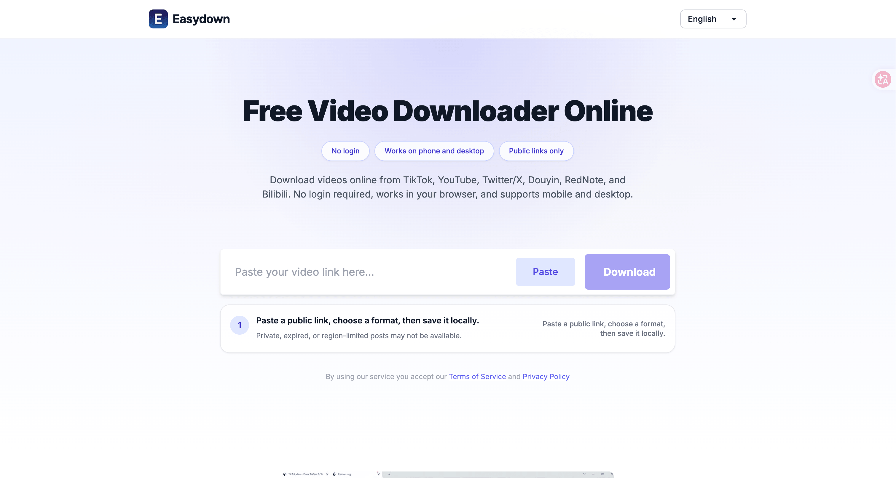 EasyDown Video Downloader API
