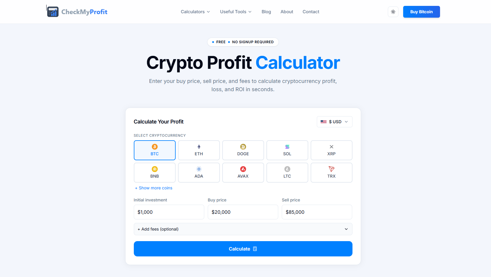 CheckMyProfit screenshot 2