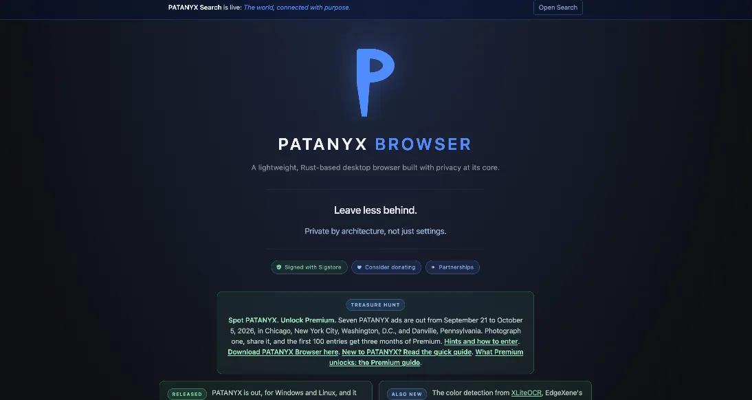 PATANYX Browser
