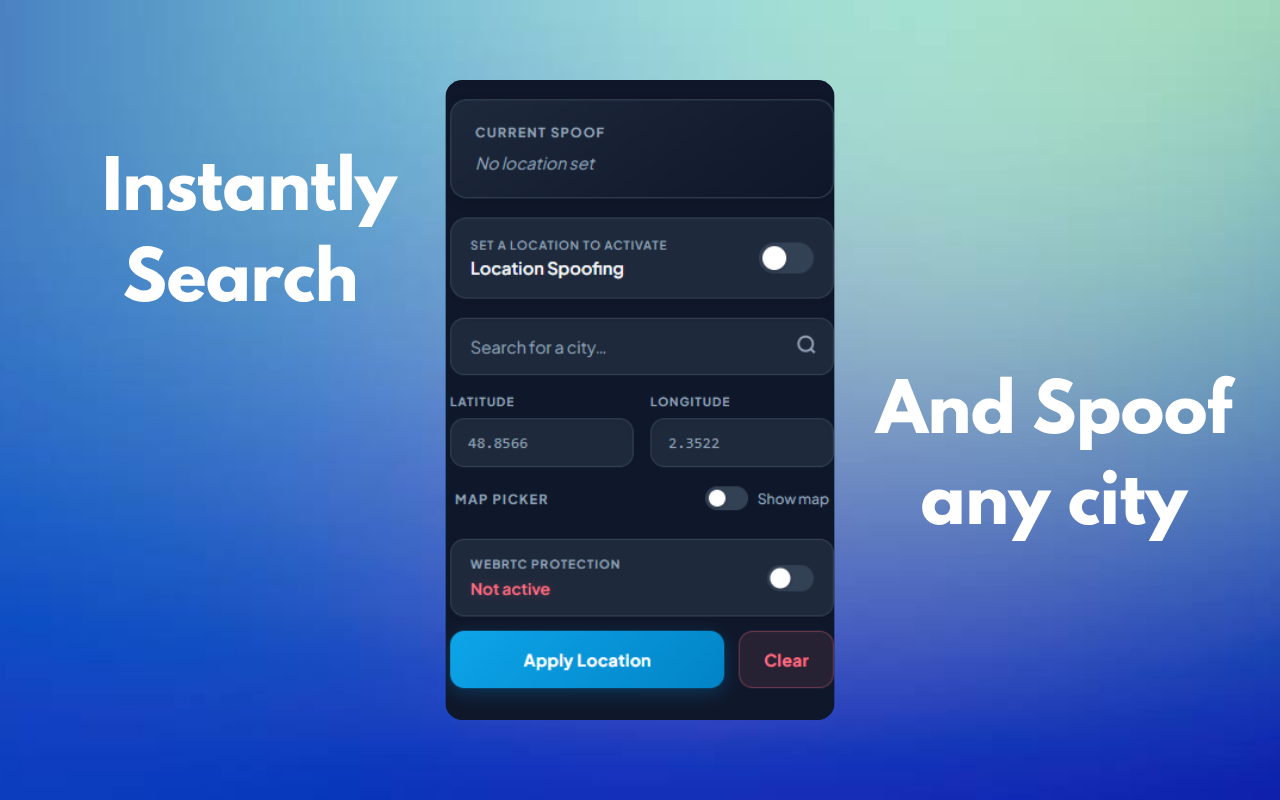 Spoof Geolocation