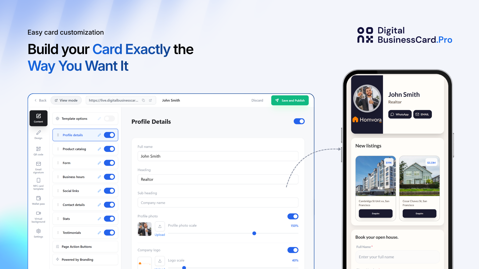 Digital Business Card PRO screenshot 3