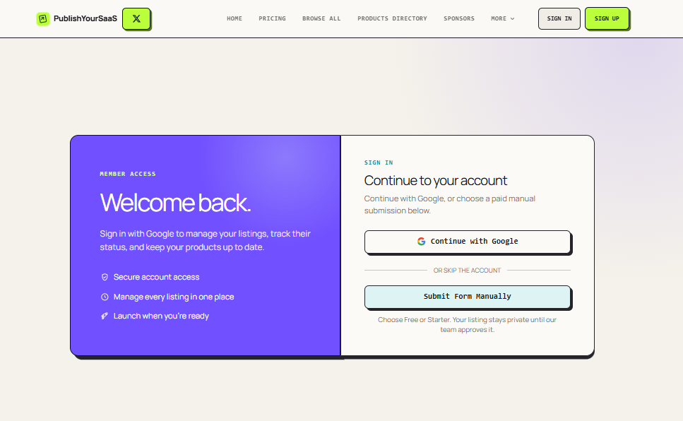 PublishYourSaaS screenshot 2