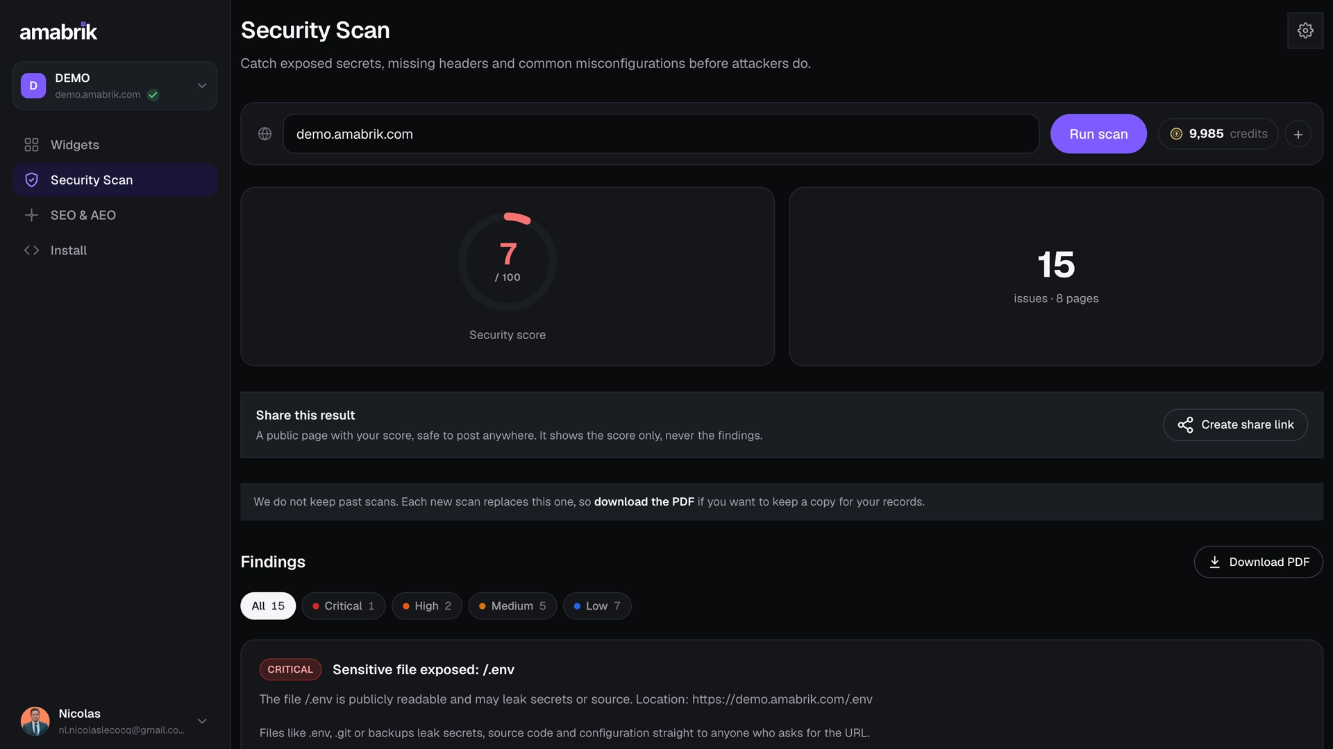 Amabrik screenshot 2