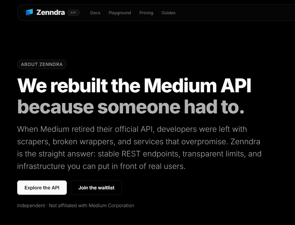 Zenndra API