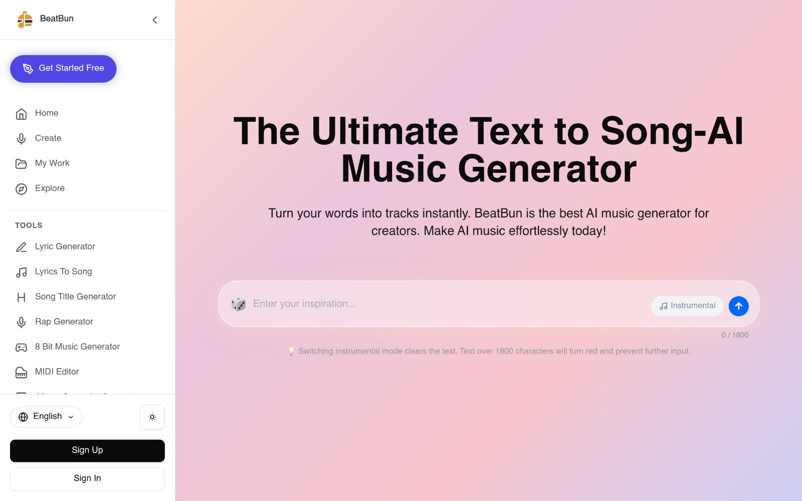 Text To Song - BeatBun