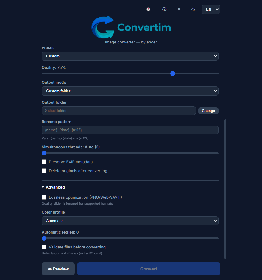 Convertim screenshot 2