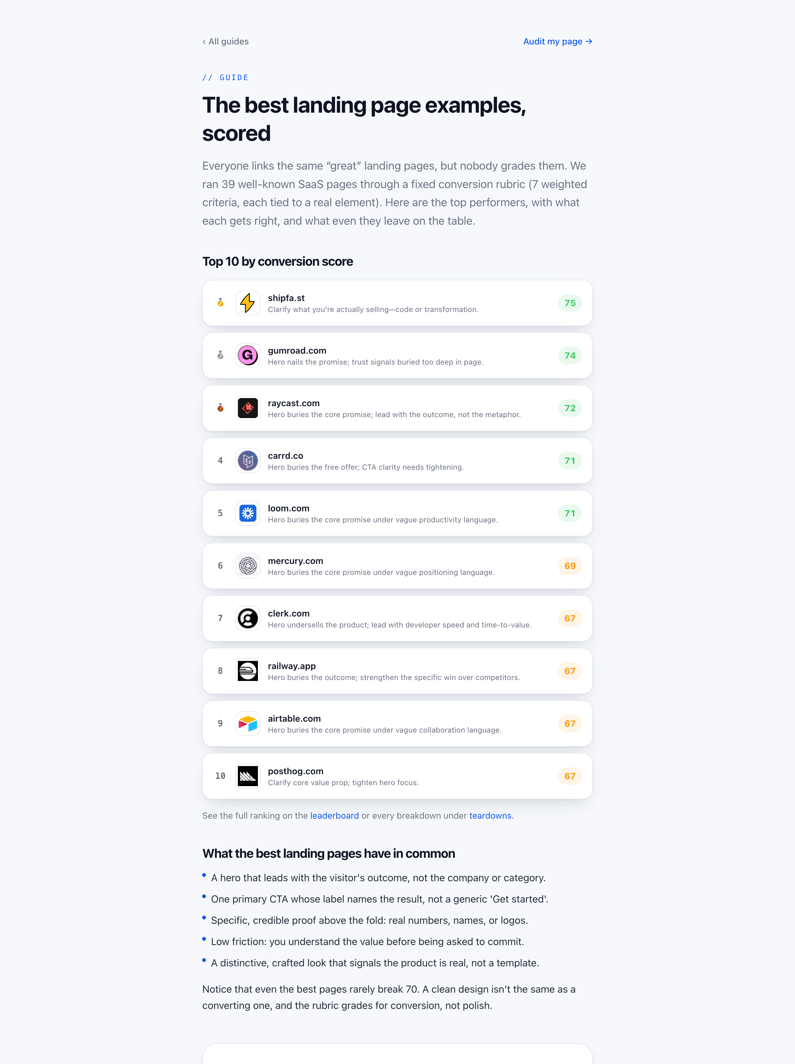 Is my landing page valid ? screenshot 6