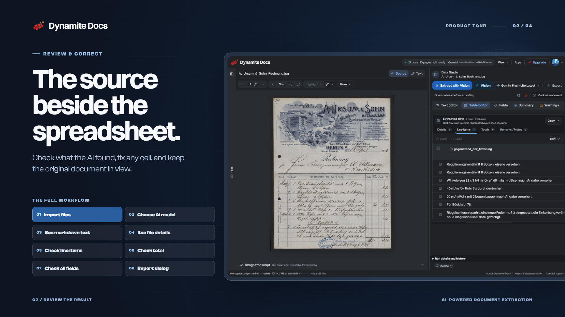 Dynamite Docs - AI Powered Document Extraction
