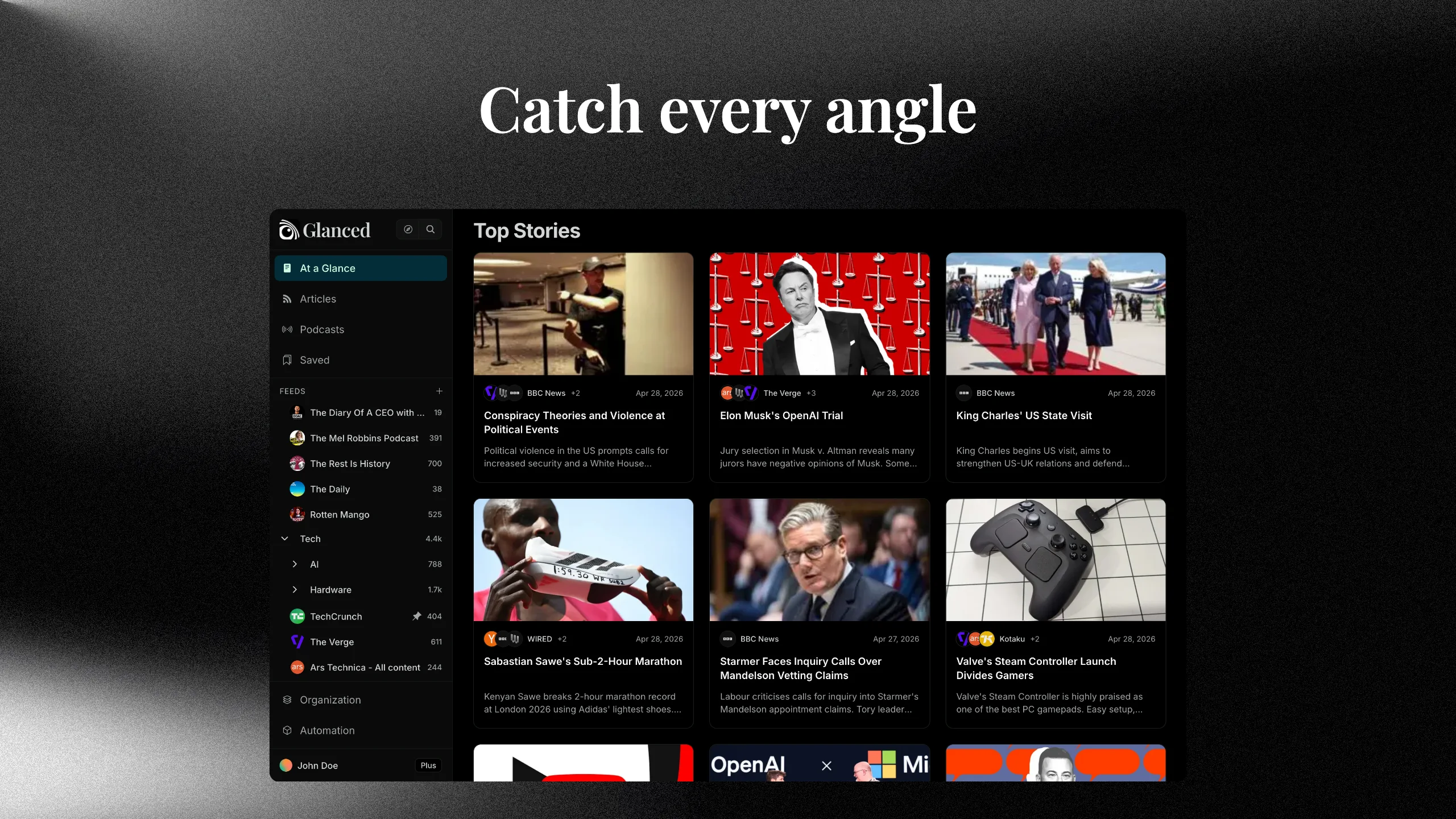 Glanced screenshot 3