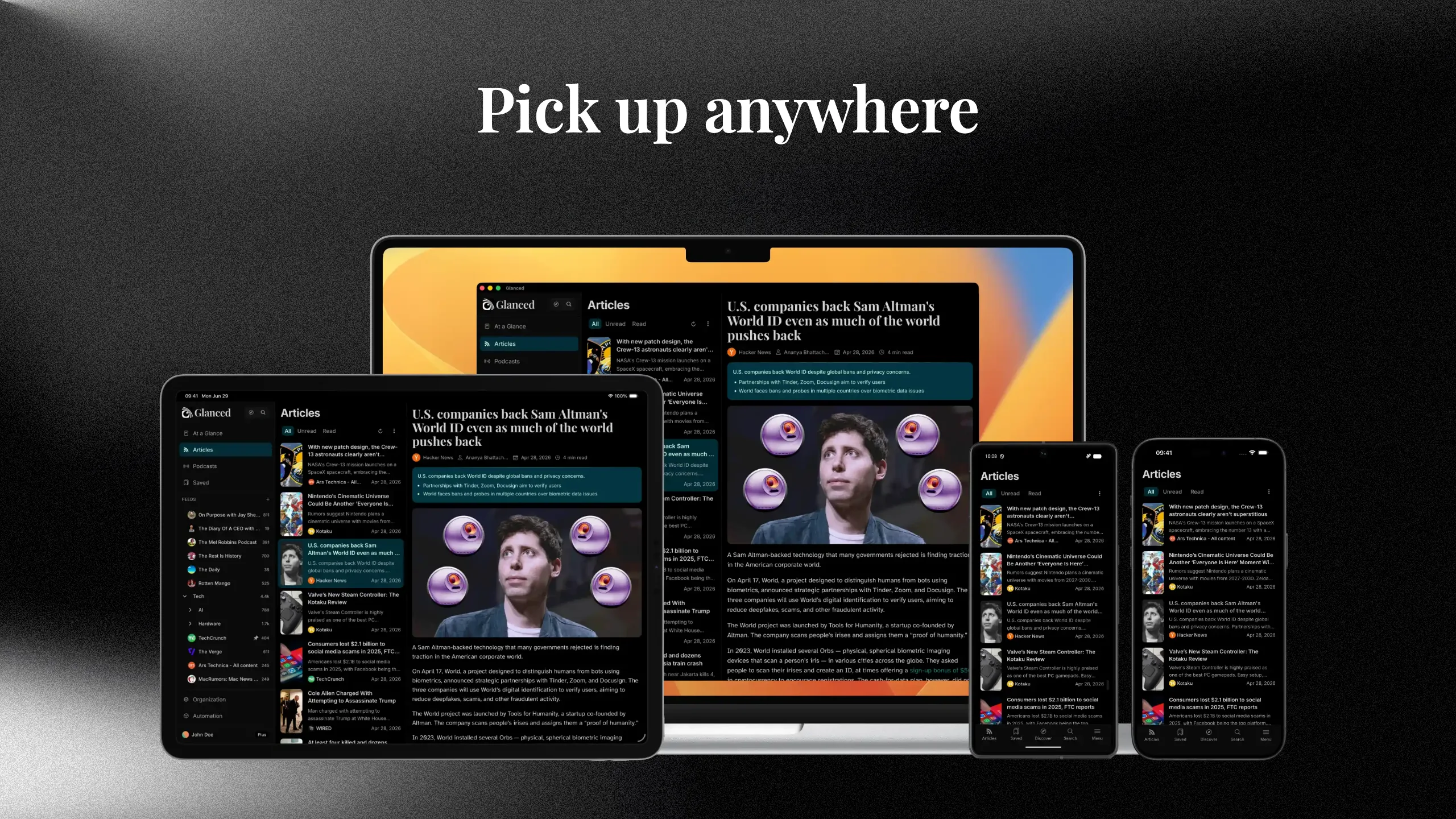 Glanced screenshot 6