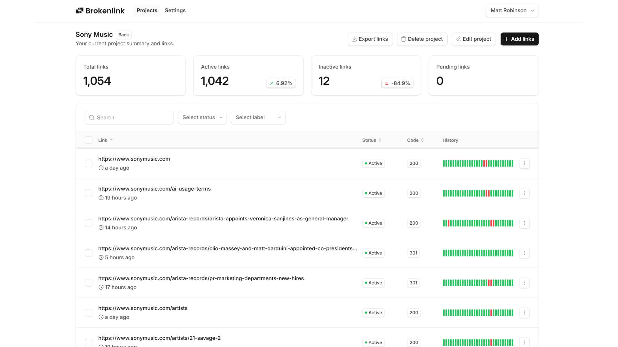 Brokenlink.io screenshot 2