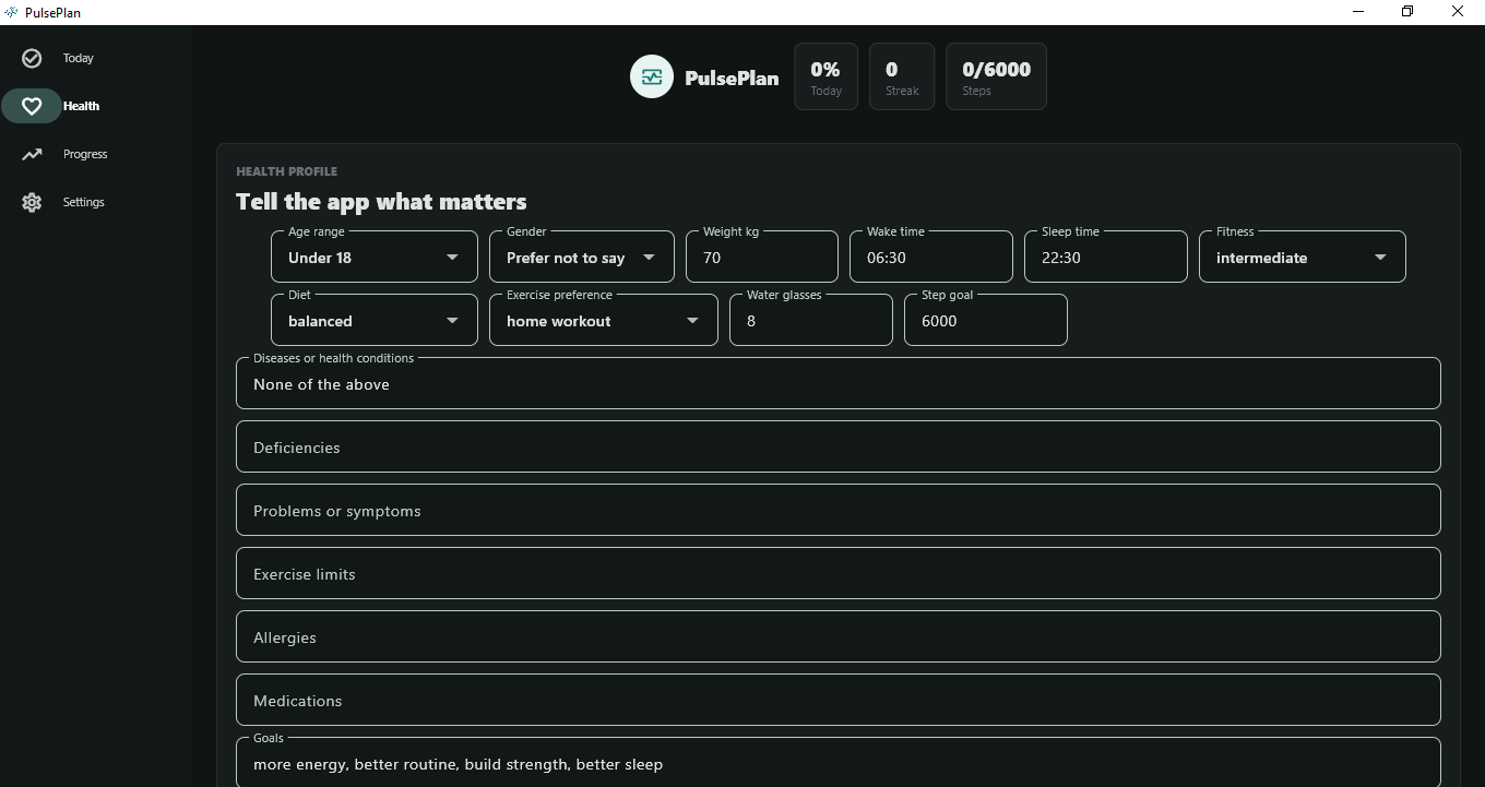 PulsePlan screenshot 3