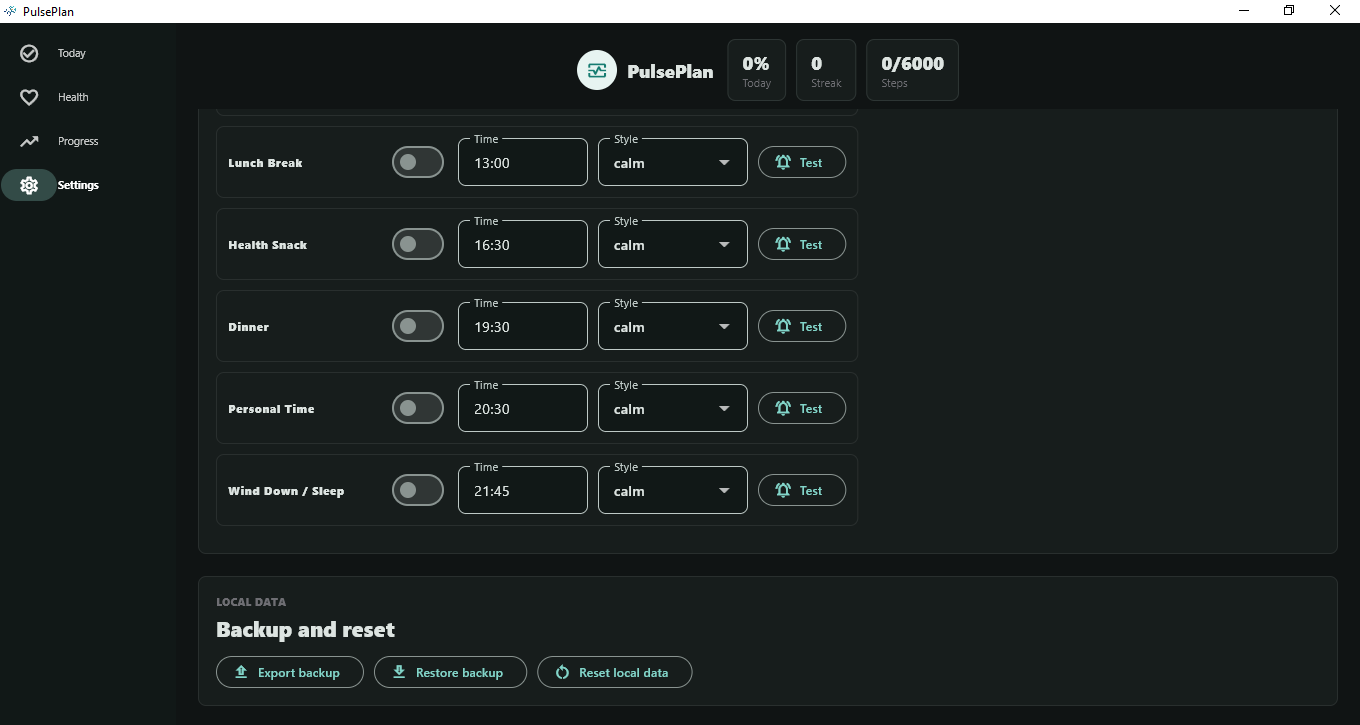 PulsePlan screenshot 5